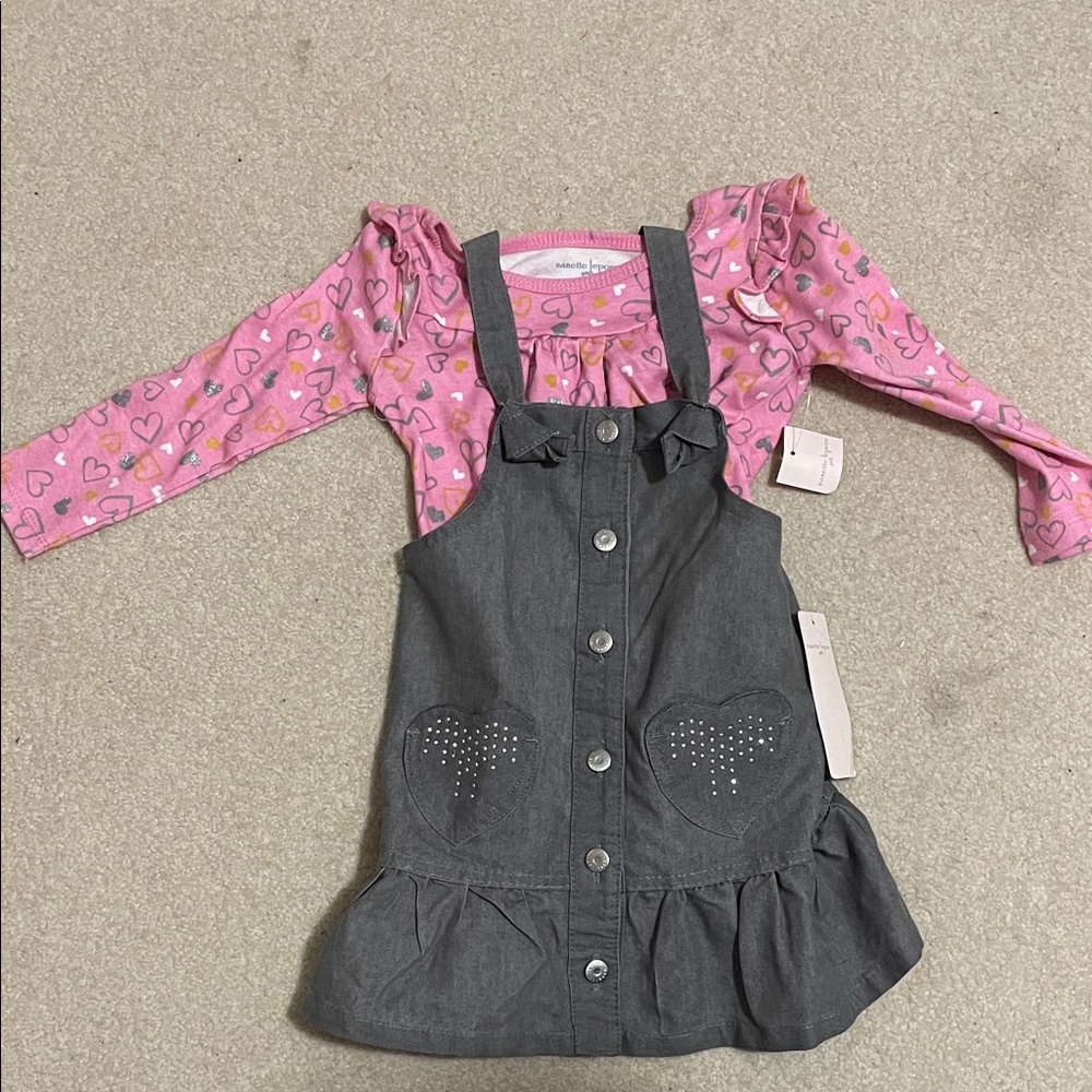 Nanette Lepore Pink and Gray Kids Matching Set